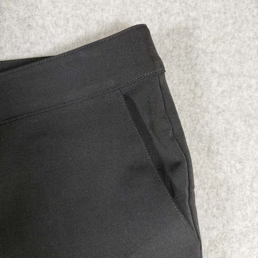 St. John Collection Trousers Women 14 Black Wool Blend Stretch Pants Classic Lux - Picture 7 of 11